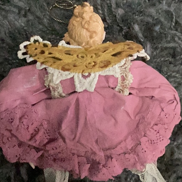 2 Vintage Victorian style angel Christmas ornaments - Picture 6 of 9